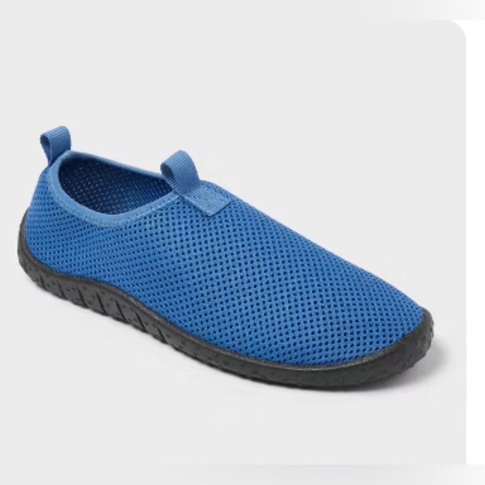 Men's Blue Mesh Slip-On Shoes